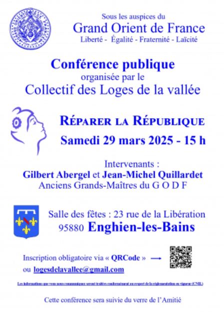 CONFERENCE Réparer la République