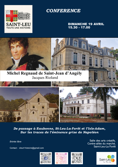 CONFERENCE Michel Regnaud de Saint-Jean d'Ang&eacute;ly