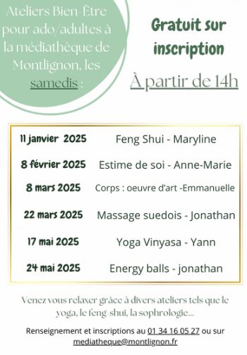 Atelier bien-être Montlignon 2025