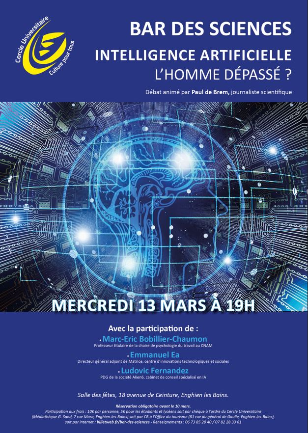Bar des Sciences - Intelligence Artificielle - 13 mars 2024