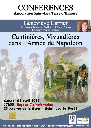 conférence : cantinières, vivandières dans l'armée de Napoleon