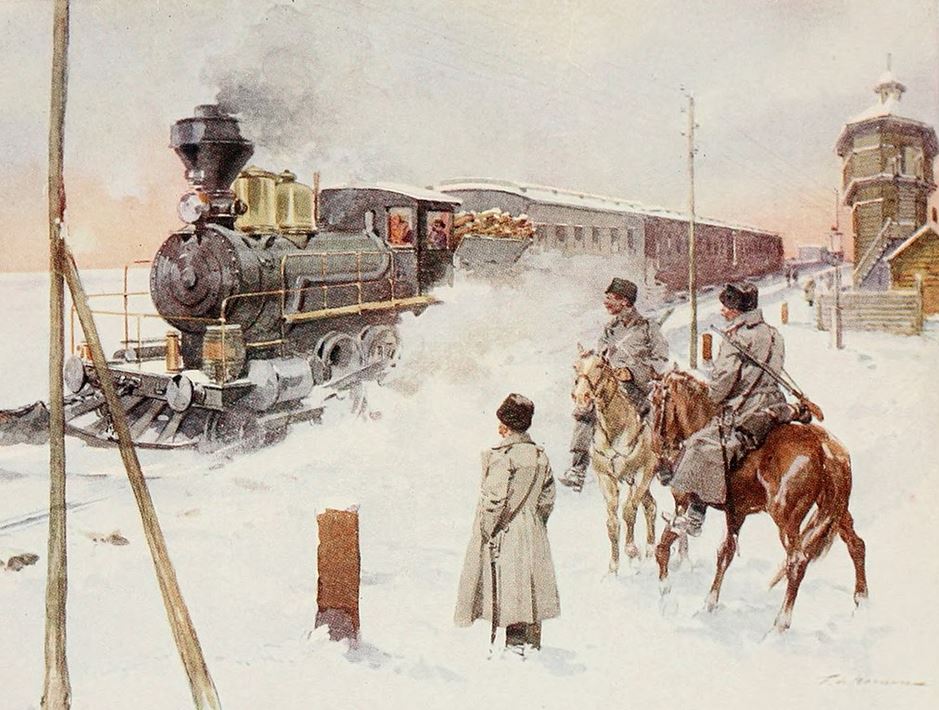 Le Transsiberien - illustration de Frédéric de Haenen