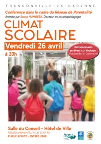 Conférence Climat scolaire - Franconville - 26 avril 2024