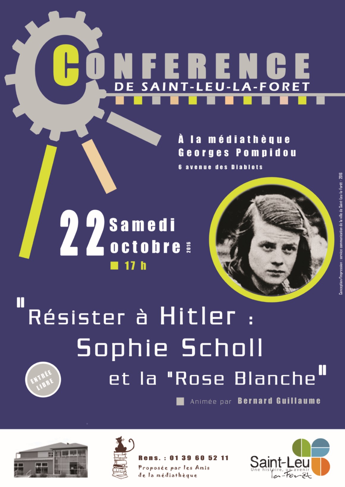 Conférence sur Sophie Scholl - 22 octobre 2016