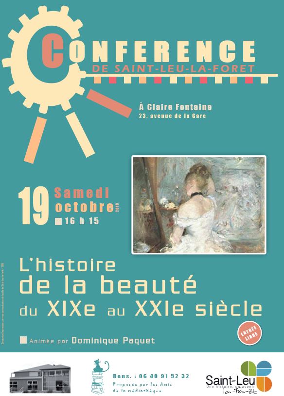 Conférence sur l'histoire de la beauté - 19 octobre 2019