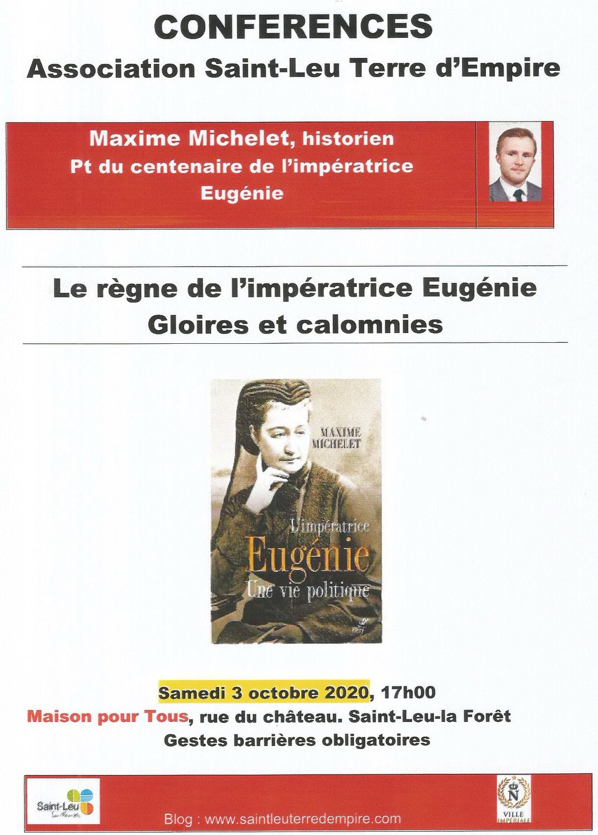 Conférence : le règne de l'impératrice Eugénie