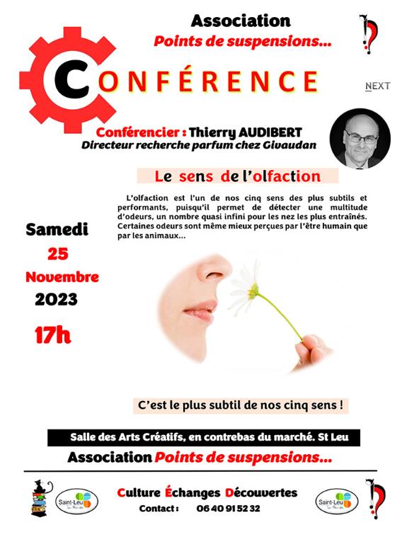 Conférence Thierry Audibert à Saint-Leu-la-Forêt