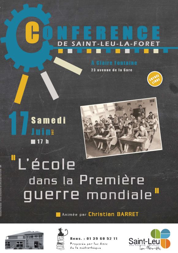 Conférence : l'école dans la première guerre mondiale