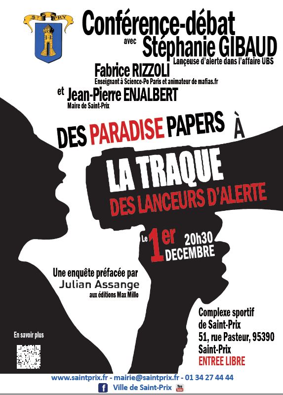 Conférence-débat 1er décembre 2017 à Saint-Prix
