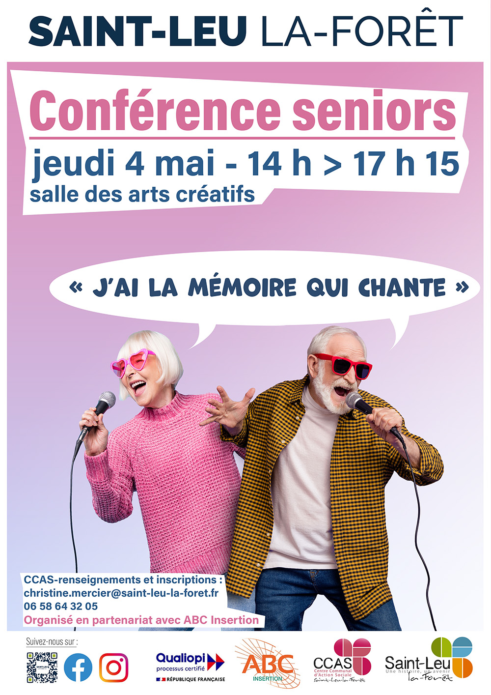 Conférence concert j'ai la mémoire qui chante
