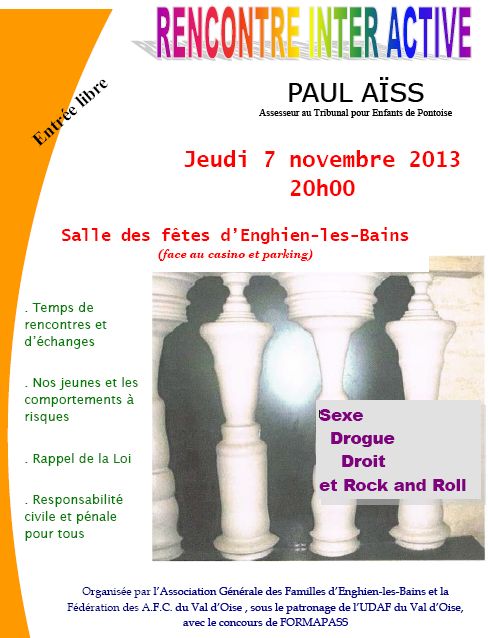 Conférence sur les addictions - ENGHIEN