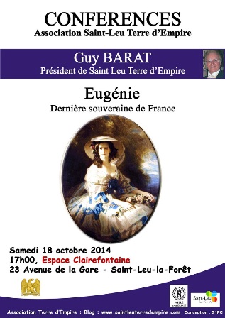 CONFERENCE SUR EUGENIE - SAINT LEU LA FORET