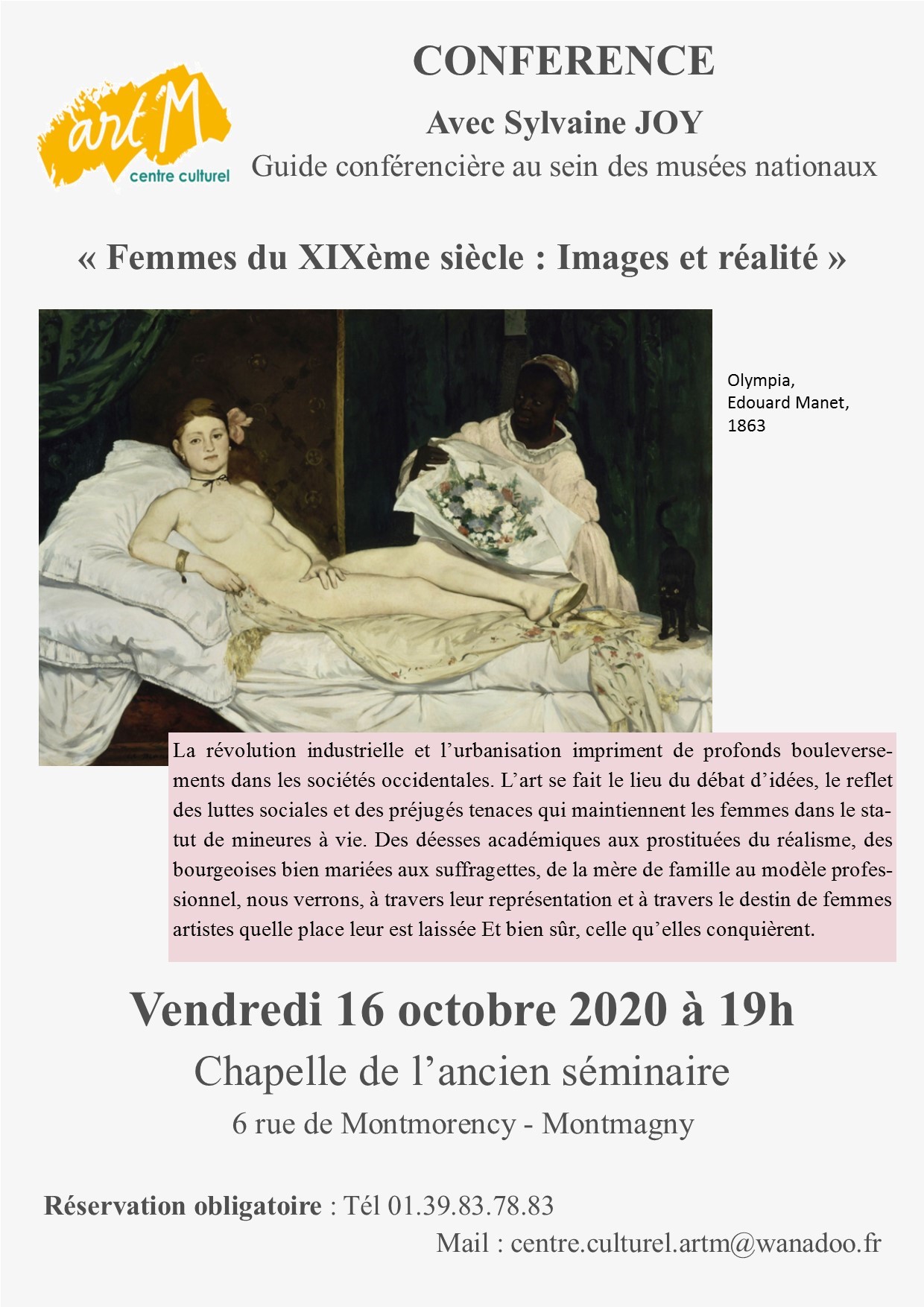 Conférence Femmes du 19e siecle