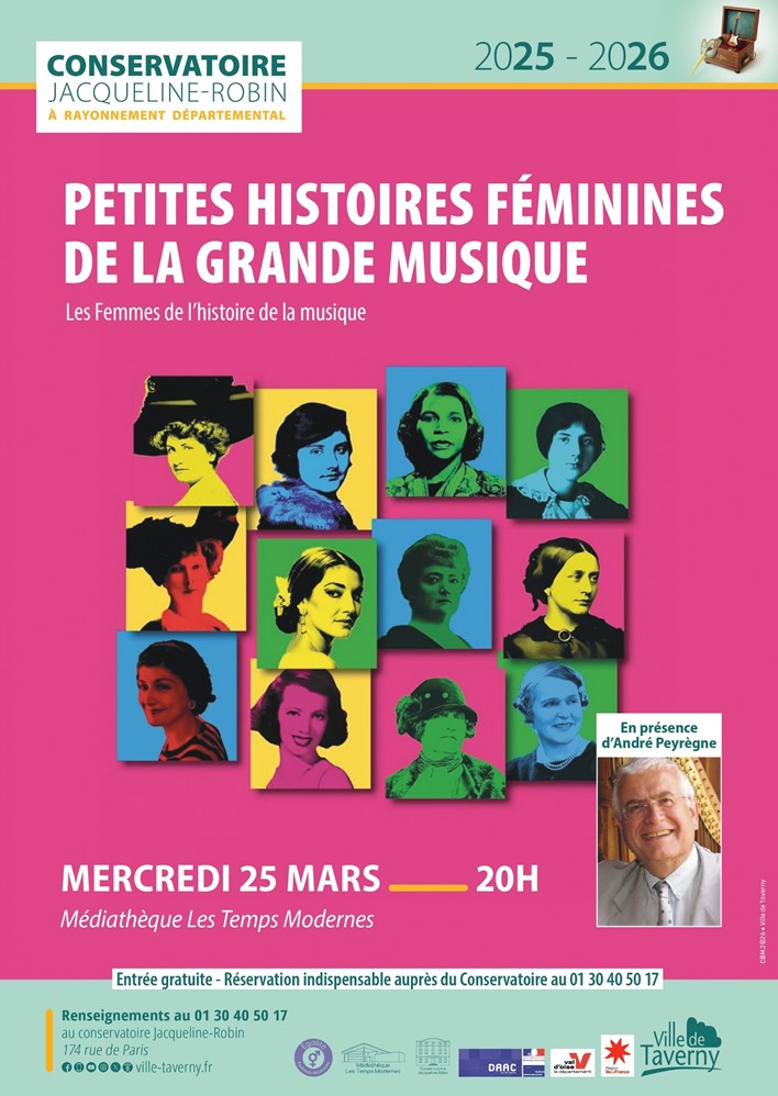 Conf&eacute;rence Petites histoires f&eacute;minines de la grande musique