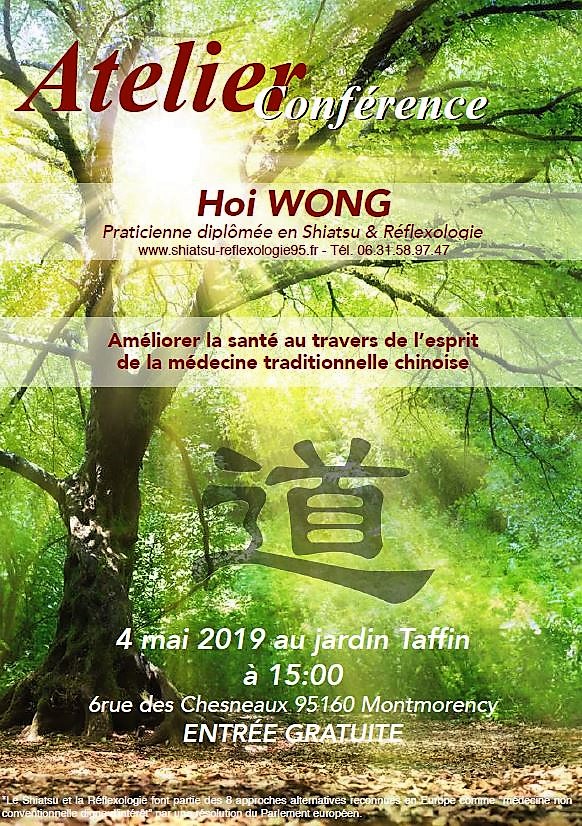 Atelier Conférence de Hoi Wong le 4 mai 2019 à Enghien