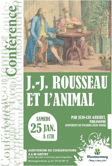 conference jj rousseau et l'animal