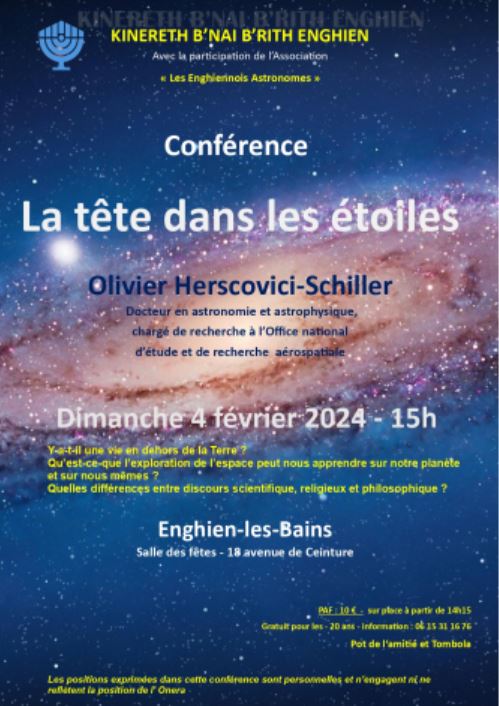 CONFERENCE La tête dans les étoiles