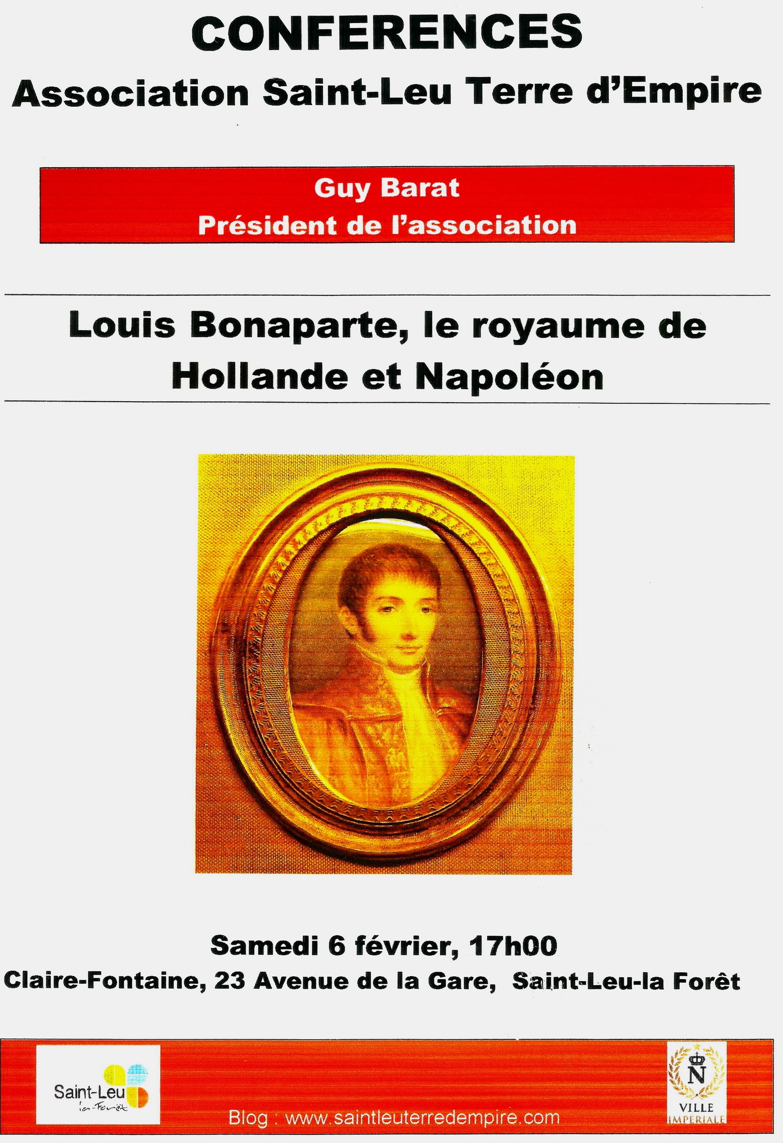 Conférence sur Louis Bonaparte