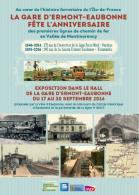 Exposition : la gare d'Ermont-Eaubonne fête le 170ème anniversaire de l’arrivée du chemin de fer ! Exposition : la gare d'Ermont-Eaubonne fête le 170ème anniversaire de l’arrivée du chemin de fer !