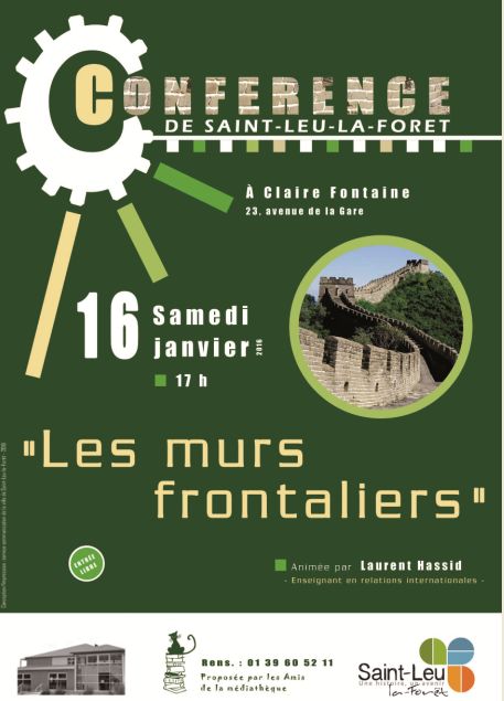 Conférence : Les Murs frontaliers