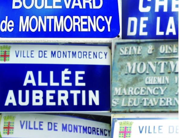 Plaques des rue de Montmorency