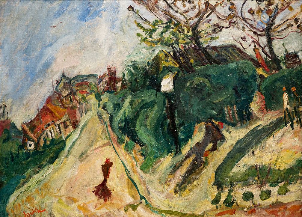 Soutine - paysage avec personnage