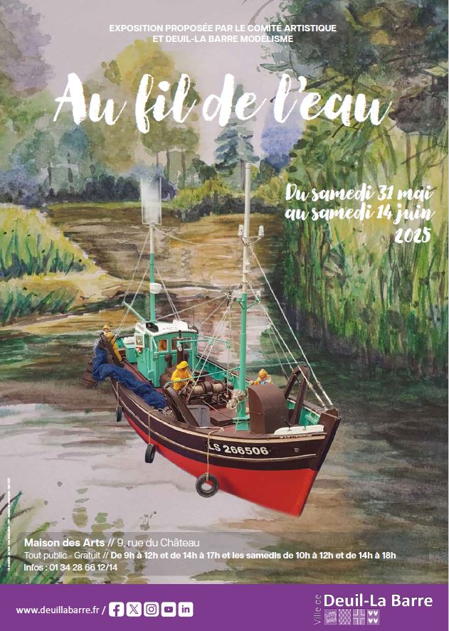 EXPO Au fil de l'eau- Deuil-la-Barre du 31 mai au 14 juin 2025 