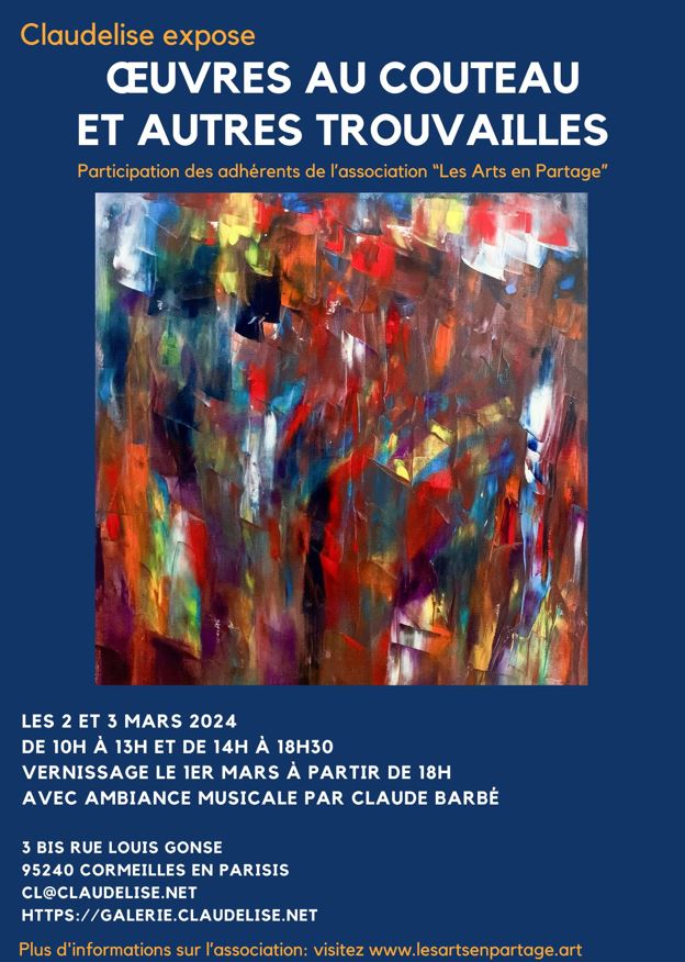 Exposition de Claudelise - Cormeilles-en-Parisis - mars 2024