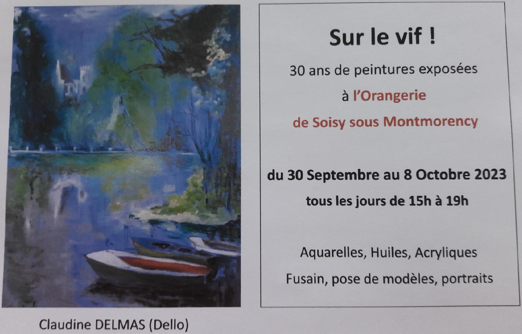 Exposition de Claudine Delmas