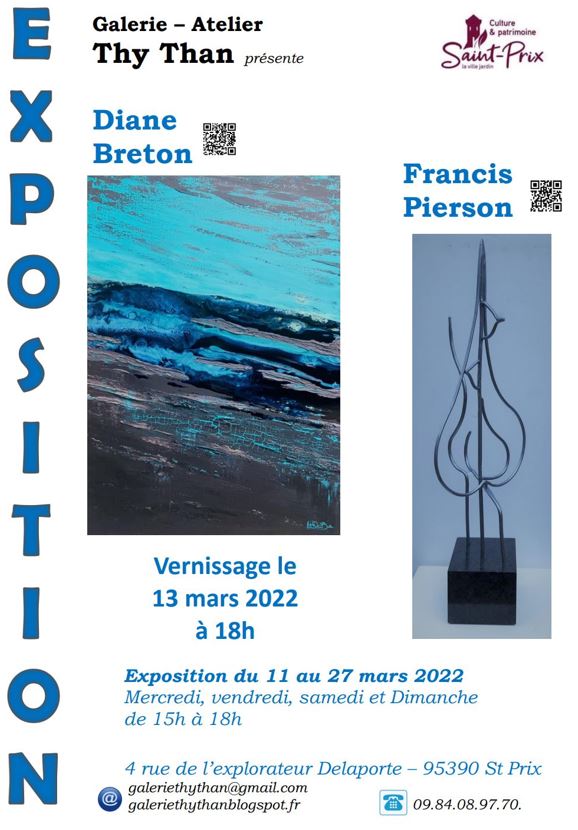 Exposition de Diane Breton et Francis Pierson