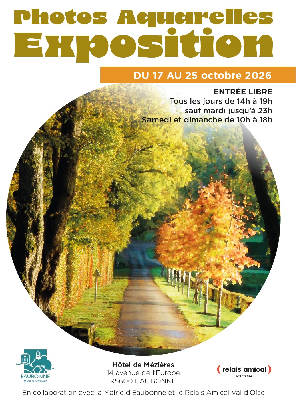 EXPO photos Aquarelle - Relais Amical - 2026