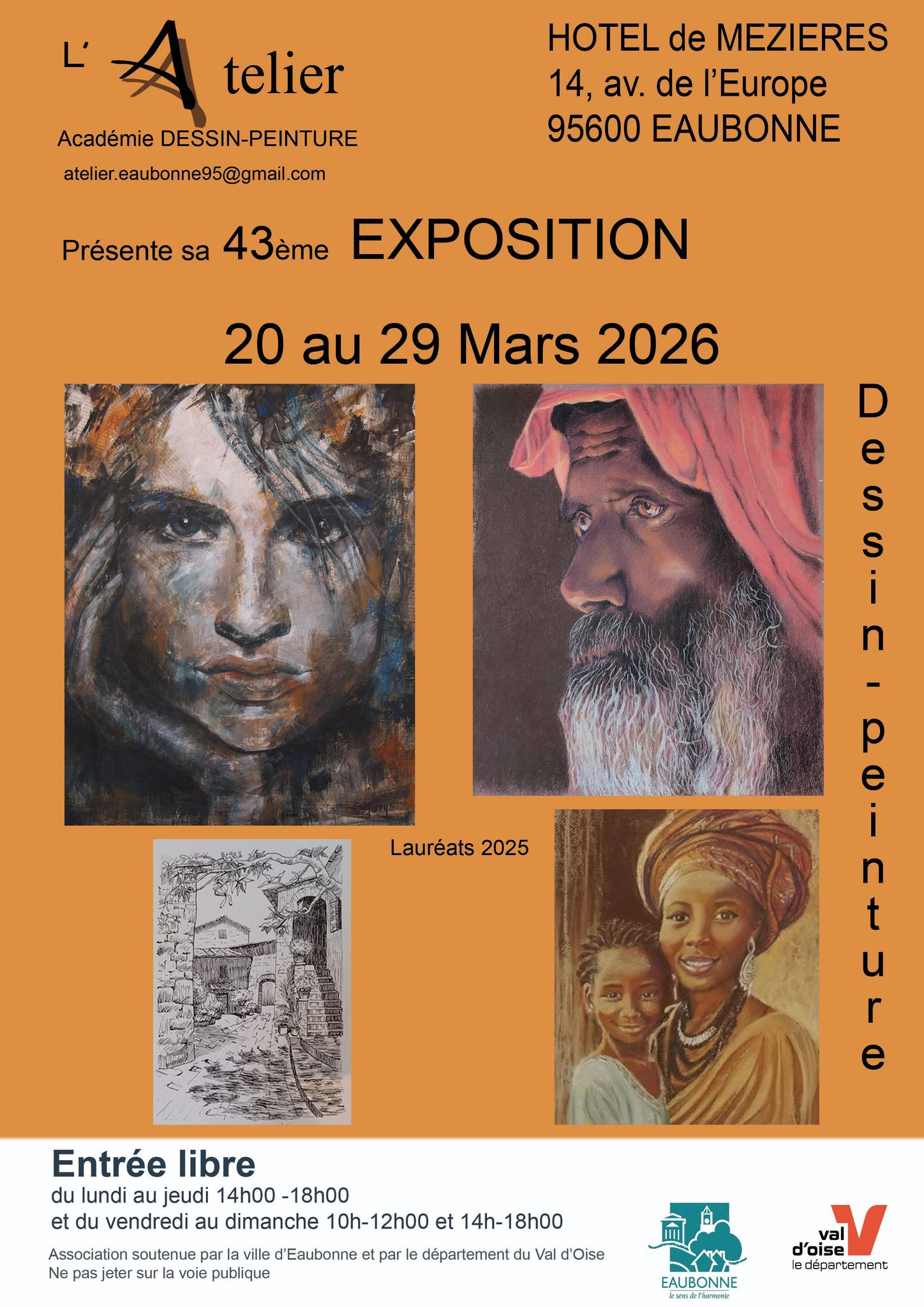 EXPO Atelier dessin peinture Eaubonne - 2026