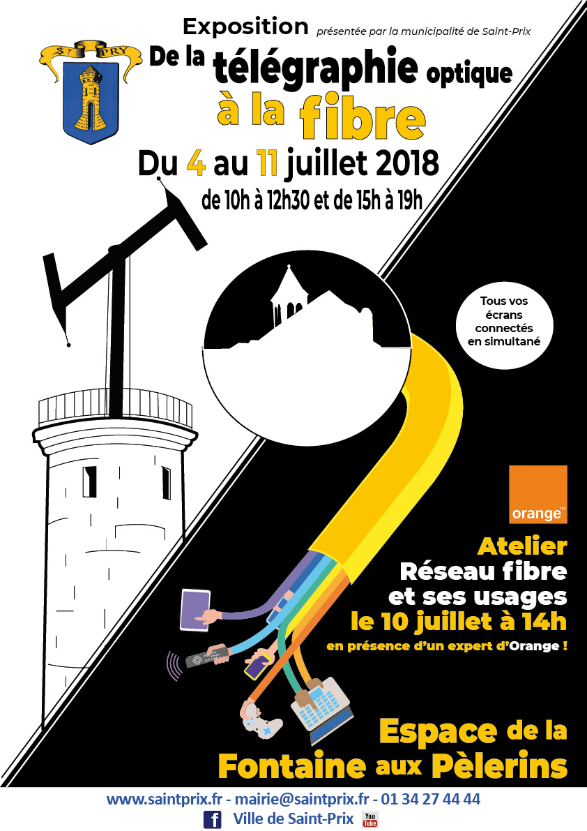 Exposition de la telegraphie à la fibre - Saint-Prix