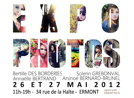 Expo photos de Bertille des Borderies, Solenn Grebonval, Arsinoé Bernard-Brunel et Annaëlle Bertrand.