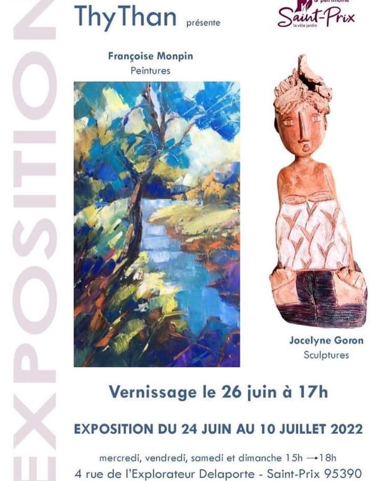 Exposition de Françoise Monpin et Jocelyne Goron