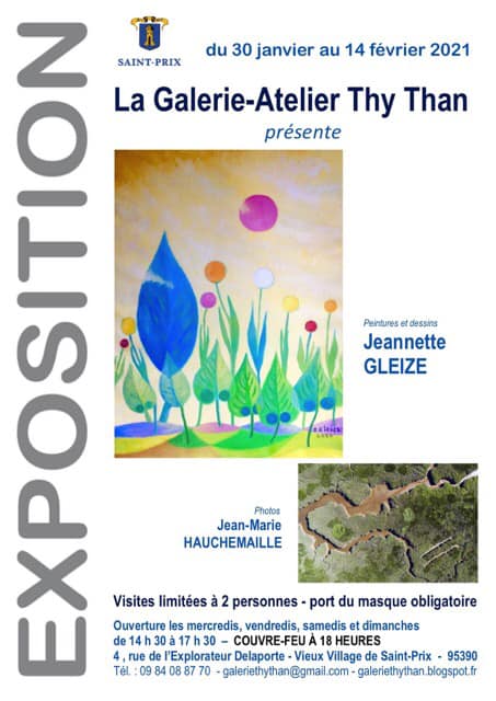 Exposition de Jeannette Gleize (peintures) et Jean-Marie Hauchemaille (photos)