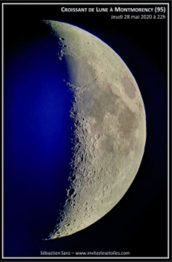 Lune observée à Montmorency - Sébastien Sanz