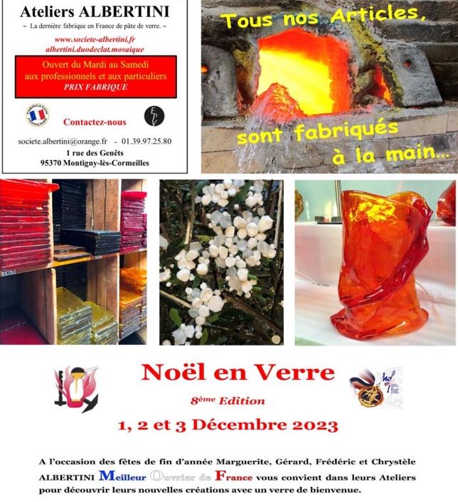 Noël en verre dans les Ateliers Albertini