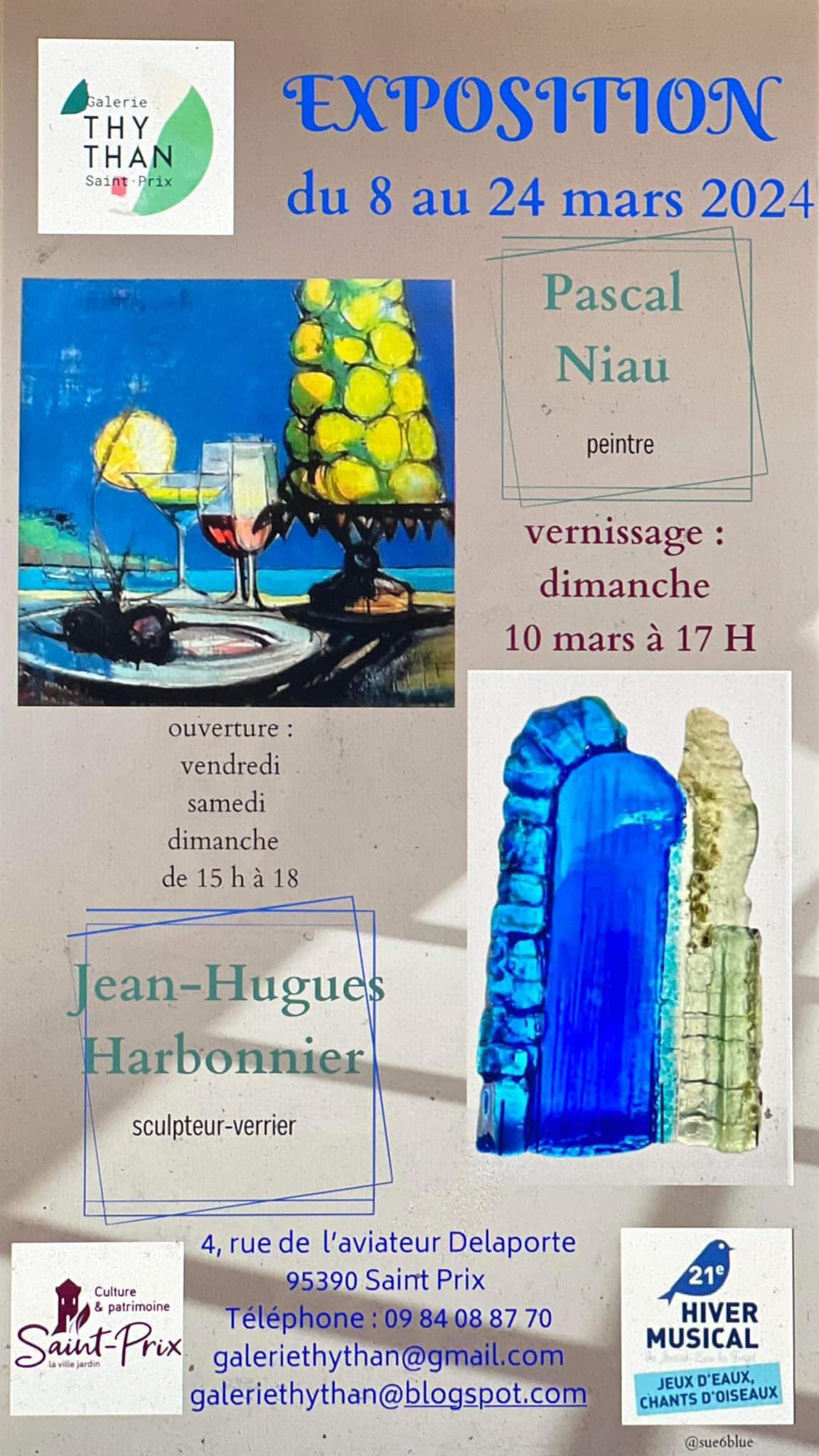 Exposition de Pascal Niau et Jean-Hugues Harbonnier