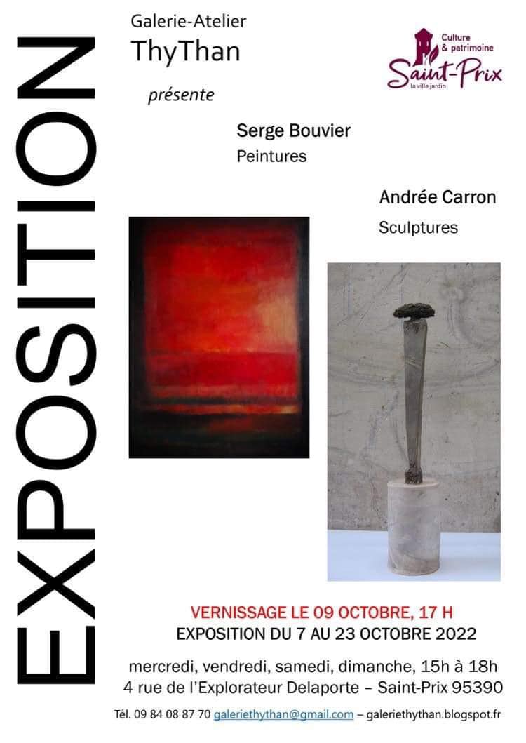 Exposition de Serge Bouvier et Andrée Carron