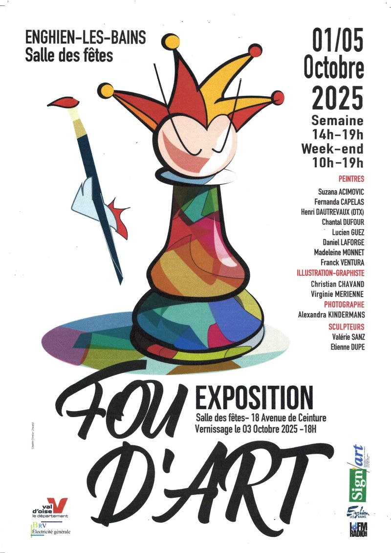 EXPO Fou d'Art - Enghien - Du 1er au 5 octobre 2025
