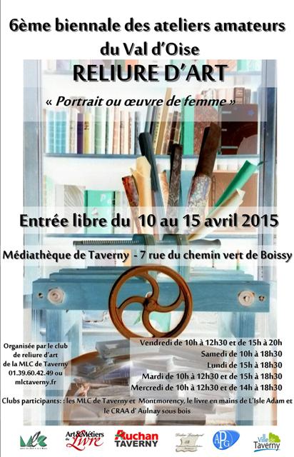 6e biennale des ateliers amateurs du val d'oise reliure d'art