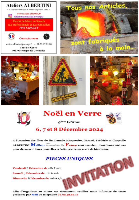 Noël en verre - Ateliers Albertini - 2024