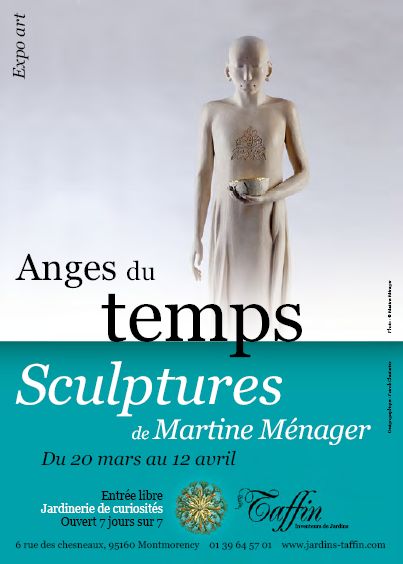 anges du temps sculptures de Martine Ménager