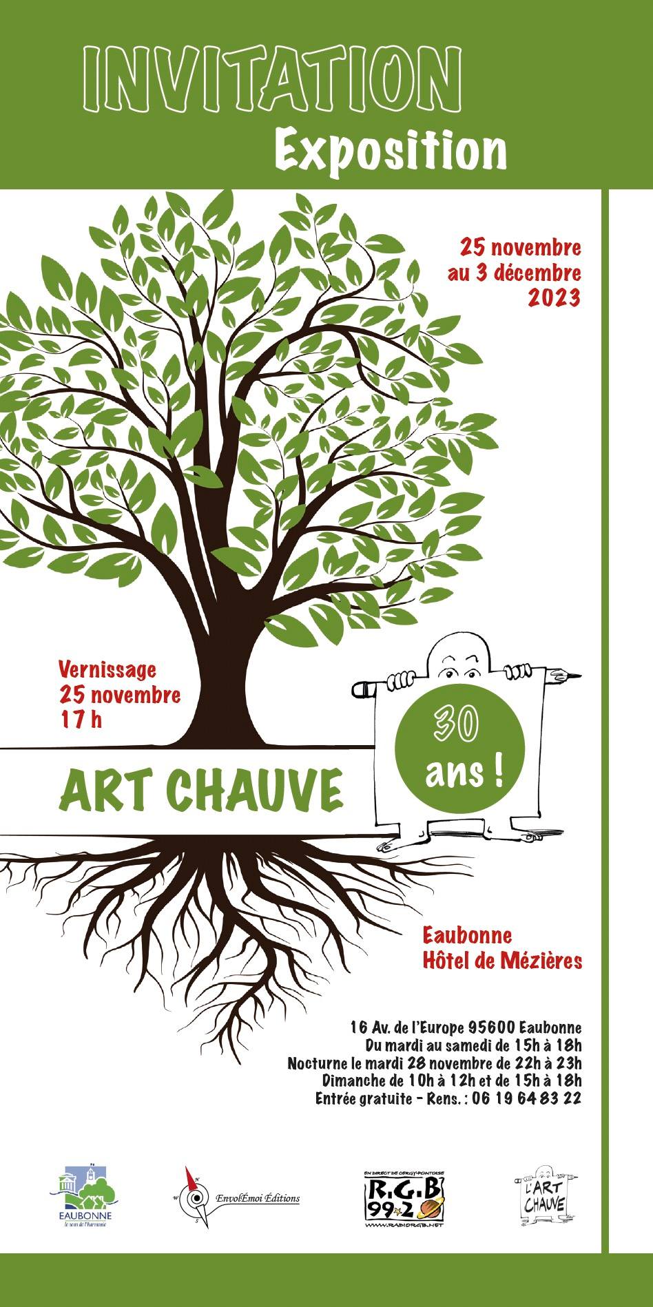 Exposition Art Chauve fête ses 30 ans - Eaubonne