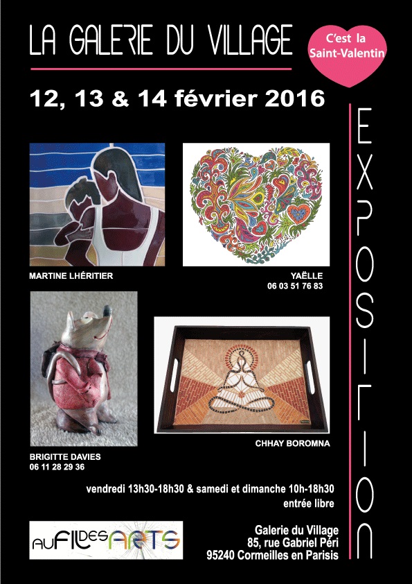EXPOSITION AU FIL DES ARTS FEVRIER 2016