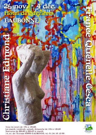 Expo de Chrstiane Edmond et France Quenelle Cesca
