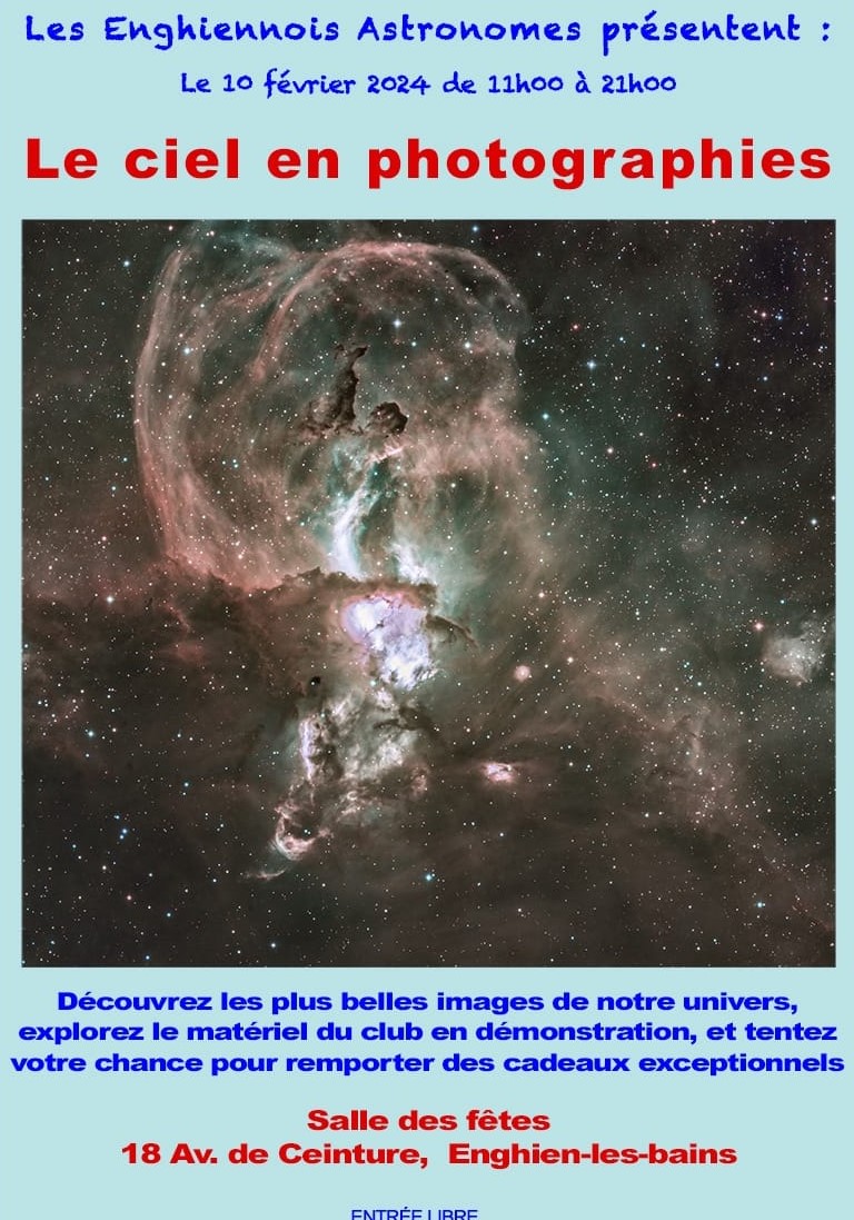 Exposition Le ciel en photographies - Enghien - 10 fevrier 2024