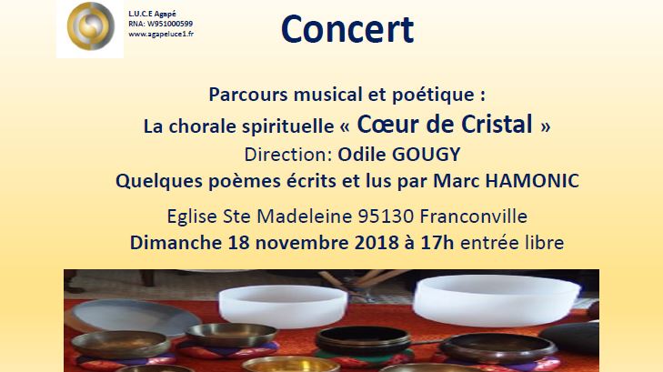 Concert de Coeur de Cristal à Franconville