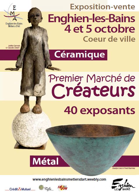 marché de créateurs céramique et métal ENGHIEN